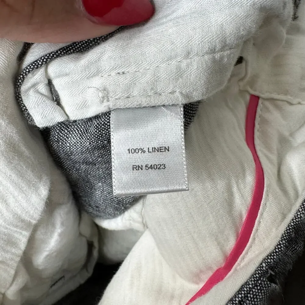Banana Republic The Martin Fit‎ Linen Dress Pants Gray Women’s 2 Tailored Work